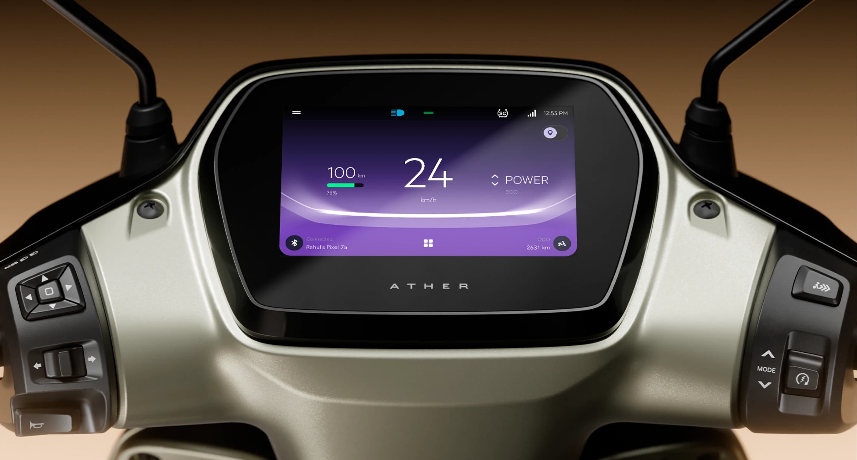Touchscreen Dashboard.